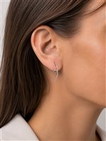 Earrings Recarlo Woman in Gold Diamante 0.04 Ct AB 686/B - AB 686/B